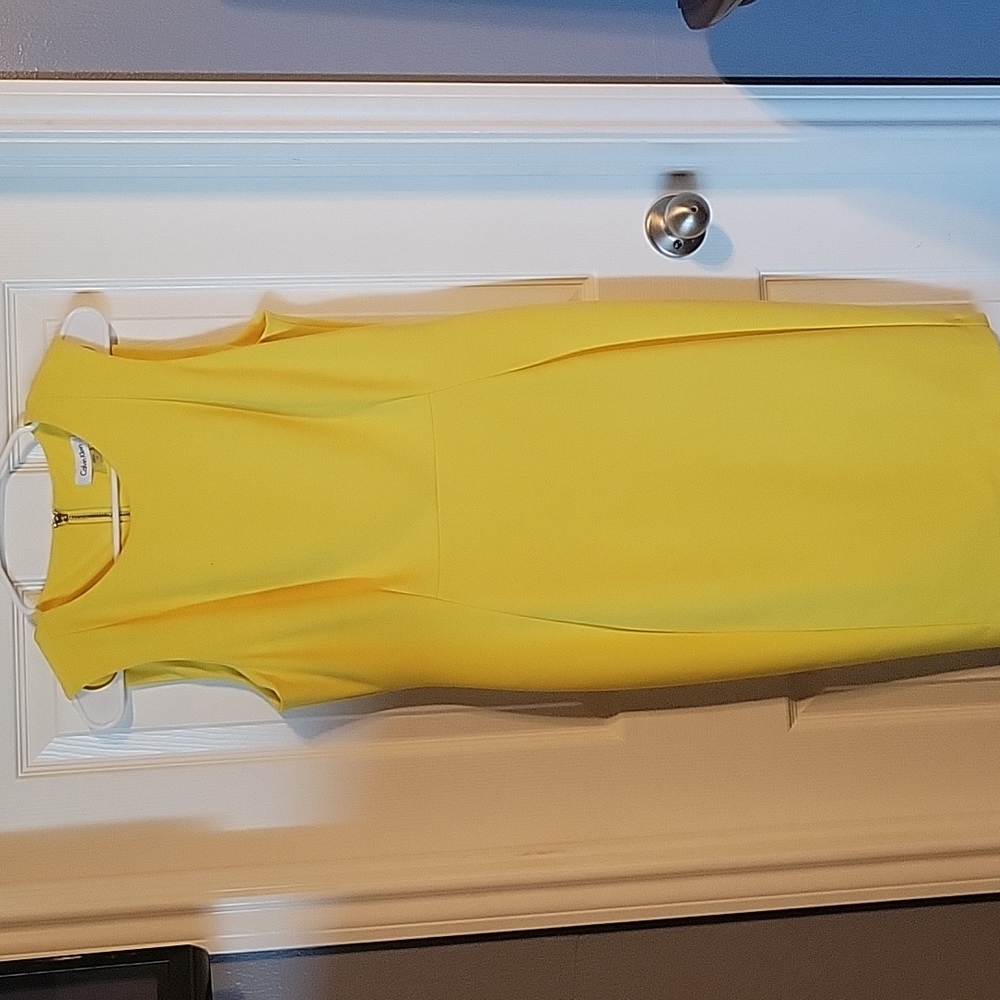 Calvin Klein yellow dress